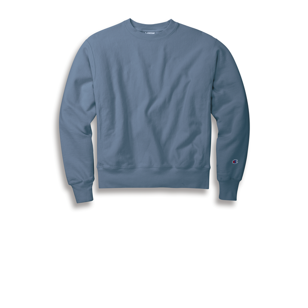 Champion® Reverse Weave® Cotton/Poly Fleece Garment-Dyed Men's Crewneck Sweatshirt