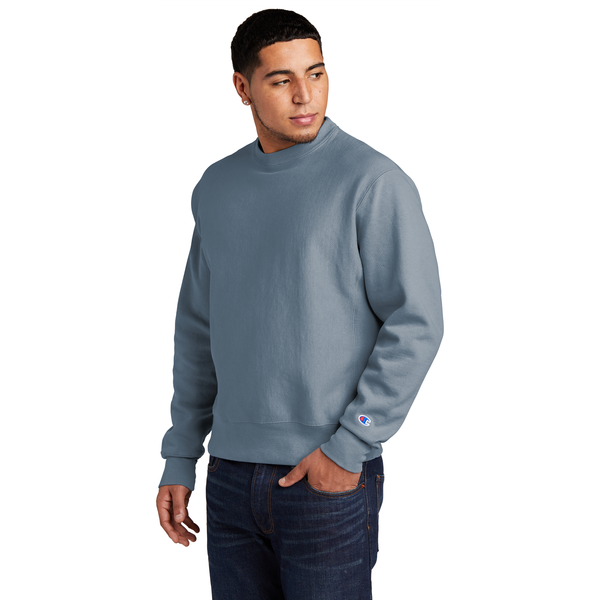 Champion® Reverse Weave® Cotton/Poly Fleece Garment-Dyed Men's Crewneck Sweatshirt