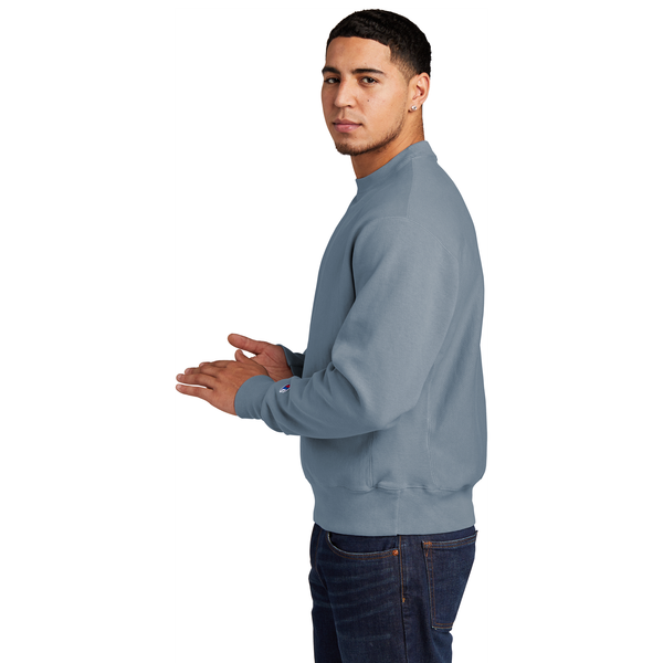 Champion® Reverse Weave® Cotton/Poly Fleece Garment-Dyed Men's Crewneck Sweatshirt