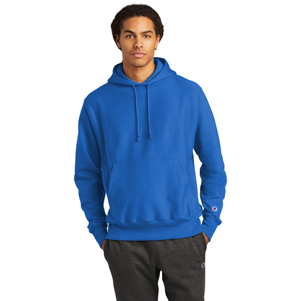 Champion® Reverse Weave® Cotton/Poly Fleece Men's Hooded Sweatshirt