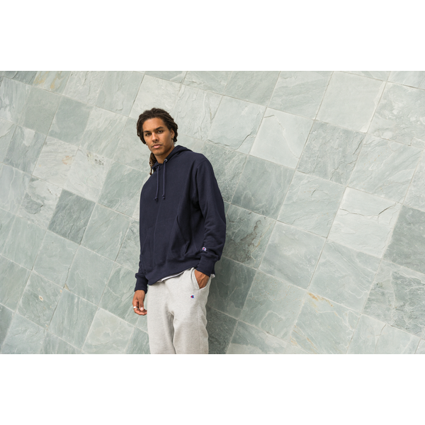 Champion® Reverse Weave® Cotton/Poly Fleece Men's Hooded Sweatshirt