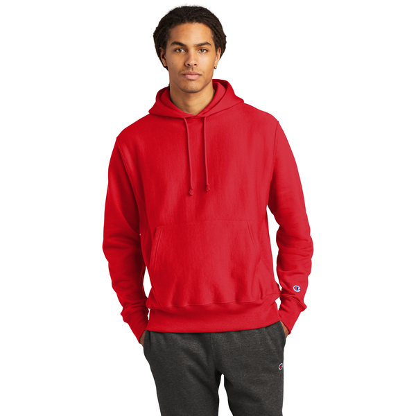Champion® Reverse Weave® Cotton/Poly Fleece Men's Hooded Sweatshirt