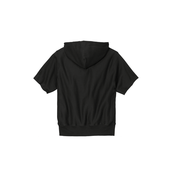 Champion® Reverse Weave® Cotton/Poly Fleece Men's Short Sleeve Hooded Sweatshirt