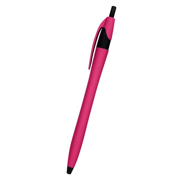 Ellie Rubberized Dart Retractable Pen