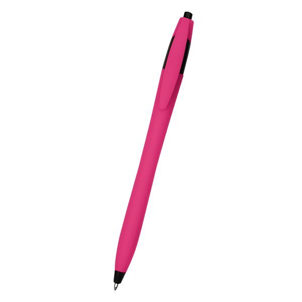 Ellie Rubberized Dart Retractable Pen