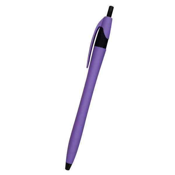 Ellie Rubberized Dart Retractable Pen