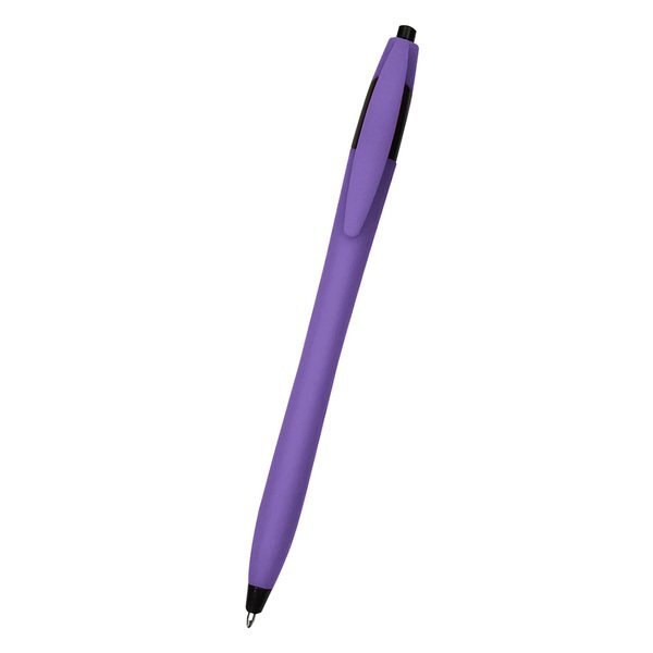Ellie Rubberized Dart Retractable Pen