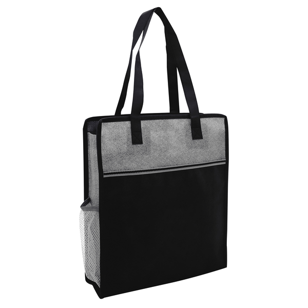 Color Basics Heathered Non-Woven Tote Bag