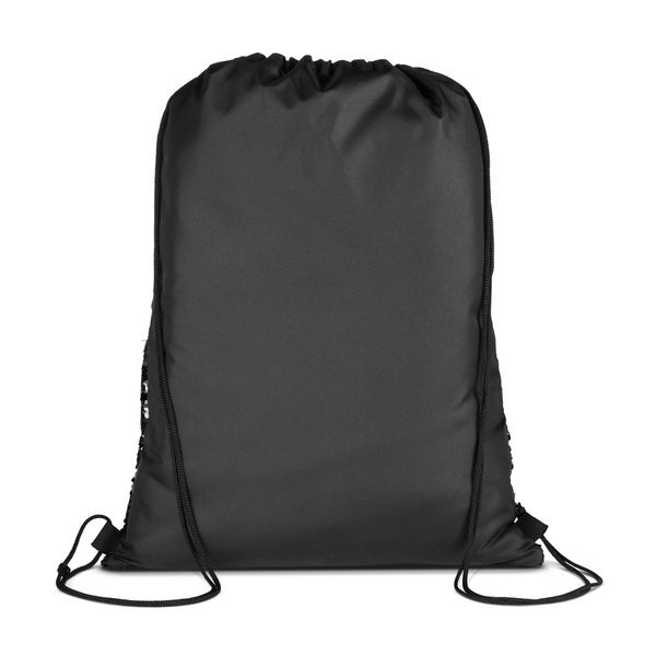 Sequin Pongee Drawstring Bag