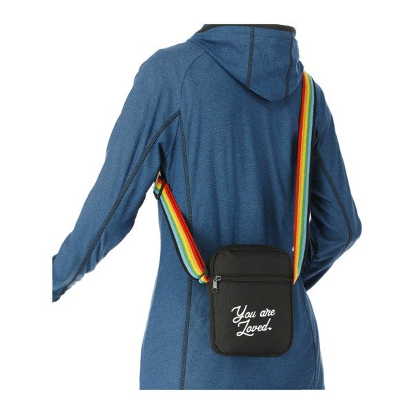 Rainbow Recycled PET Crossbody Tote