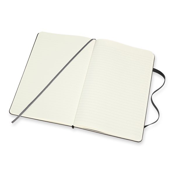 Moleskine® Hard Cover Large Double Layout Notebook, 8-1/4" x 5"