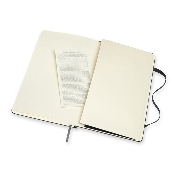 Moleskine® Hard Cover Large Double Layout Notebook, 8-1/4" x 5"