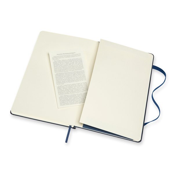 Moleskine® Hard Cover Large Double Layout Notebook, 8-1/4" x 5"