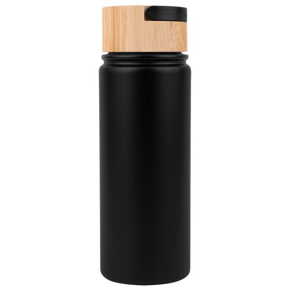 Stainless Steel Water Bottle with Bamboo Lid