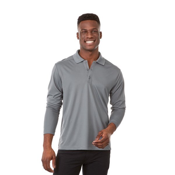 Mori Polyester Long Sleeve Men's Polo