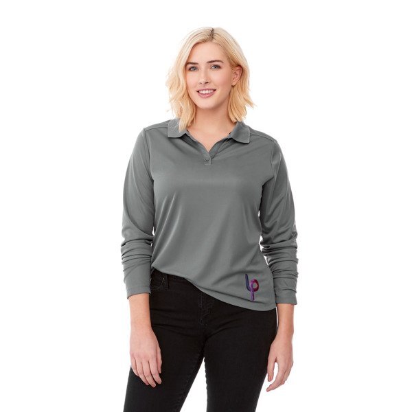 Mori Polyester Long Sleeve Ladies' Polo