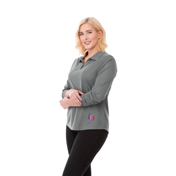 Mori Polyester Long Sleeve Ladies' Polo