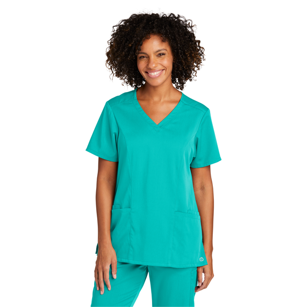 Wink® Premiere Flex™ V-Neck Ladies' Scrub Top