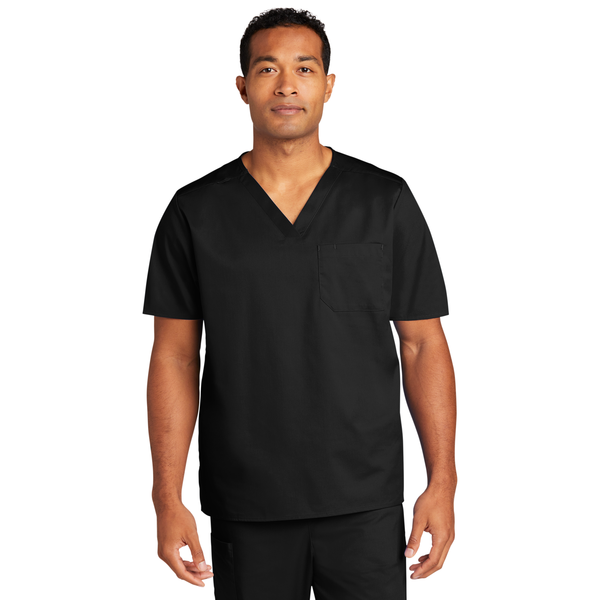 Wink® WorkFlex™ Chest Pocket V-Neck Unisex Top