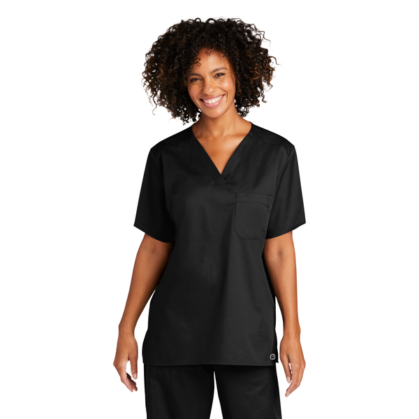 Wink® WorkFlex™ Chest Pocket V-Neck Unisex Top