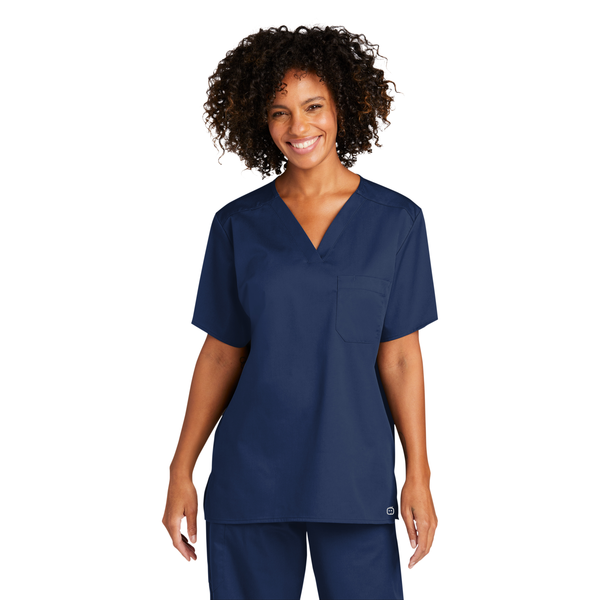 Wink® WorkFlex™ Chest Pocket V-Neck Unisex Top
