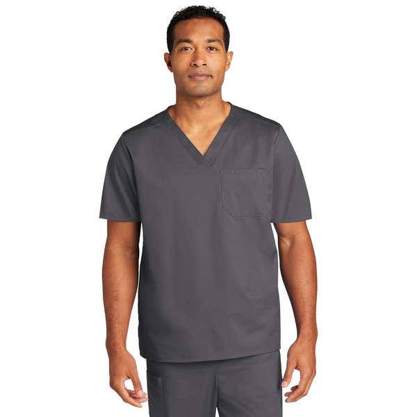 Wink® WorkFlex™ Chest Pocket V-Neck Unisex Top