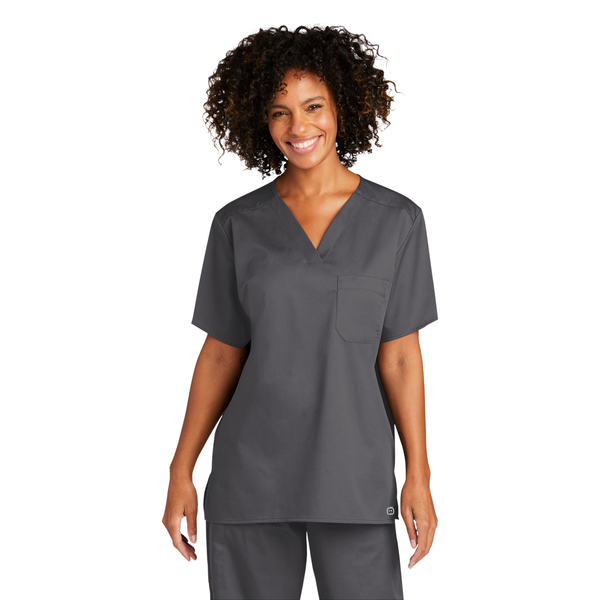 Wink® WorkFlex™ Chest Pocket V-Neck Unisex Top