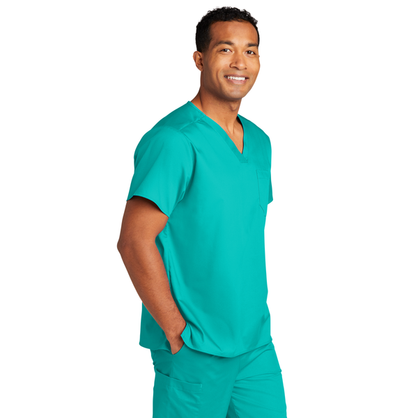 Wink® WorkFlex™ Chest Pocket V-Neck Unisex Top