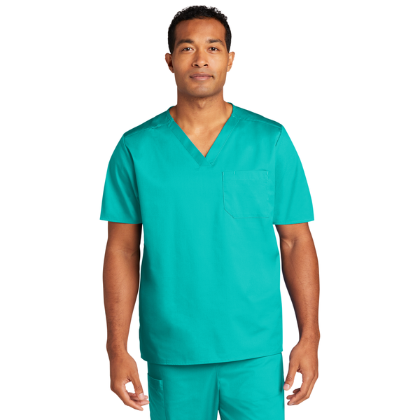 Wink® WorkFlex™ Chest Pocket V-Neck Unisex Top