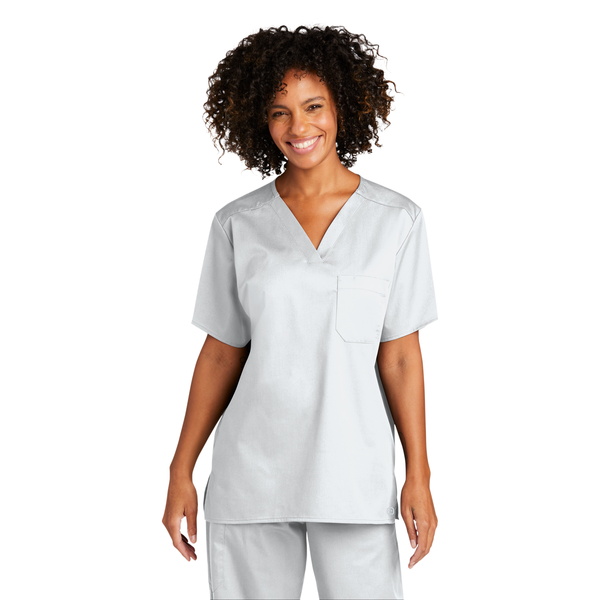 Wink® WorkFlex™ Chest Pocket V-Neck Unisex Top