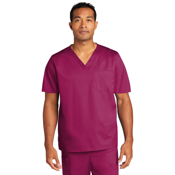Wink® WorkFlex™ Chest Pocket V-Neck Unisex Top