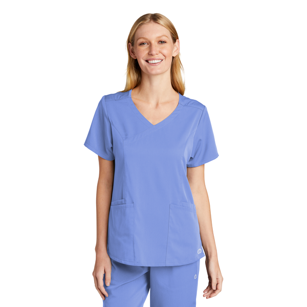 Wink® Premiere Flex™ Mock Wrap Ladies' Scrub Top