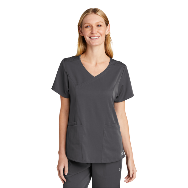 Wink® Premiere Flex™ Mock Wrap Ladies' Scrub Top