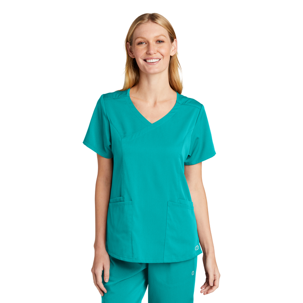 Wink® Premiere Flex™ Mock Wrap Ladies' Scrub Top