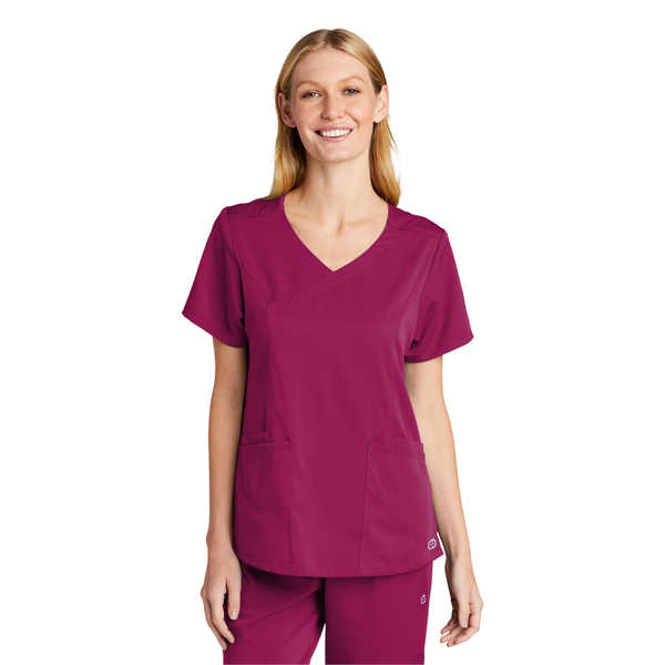 Wink® Premiere Flex™ Mock Wrap Ladies' Scrub Top