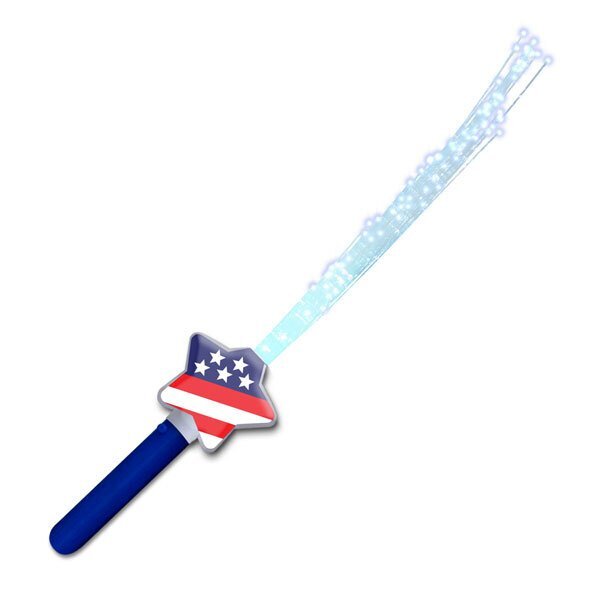 Stars & Stripes Fiber Optic Light Wand