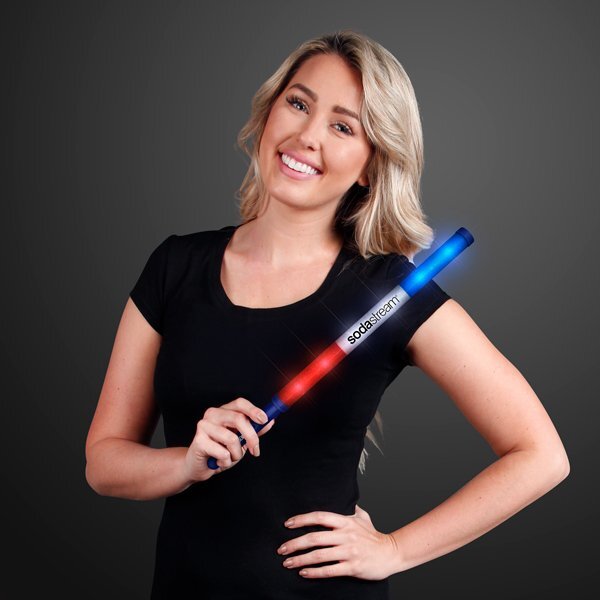 Red White & Blue LED Light Baton