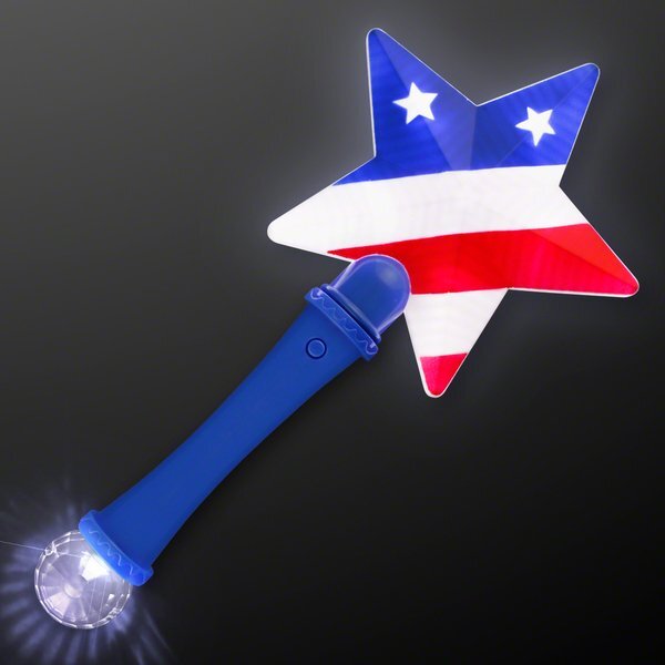 American Flag Star Light Up Wand