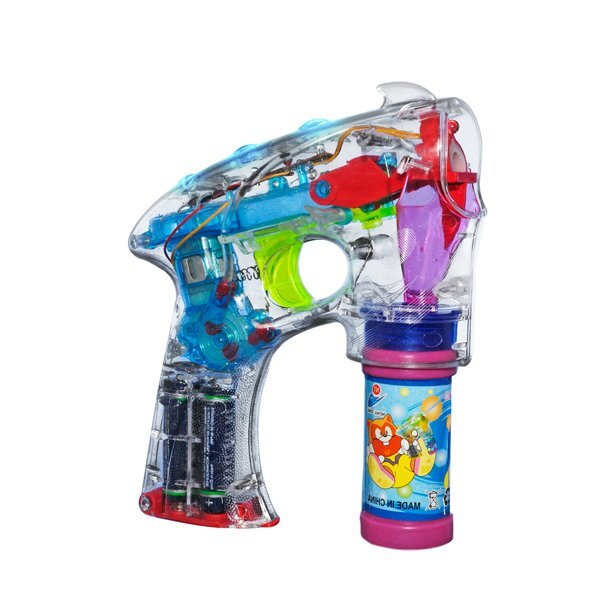 Light Up LED Bubble Gun