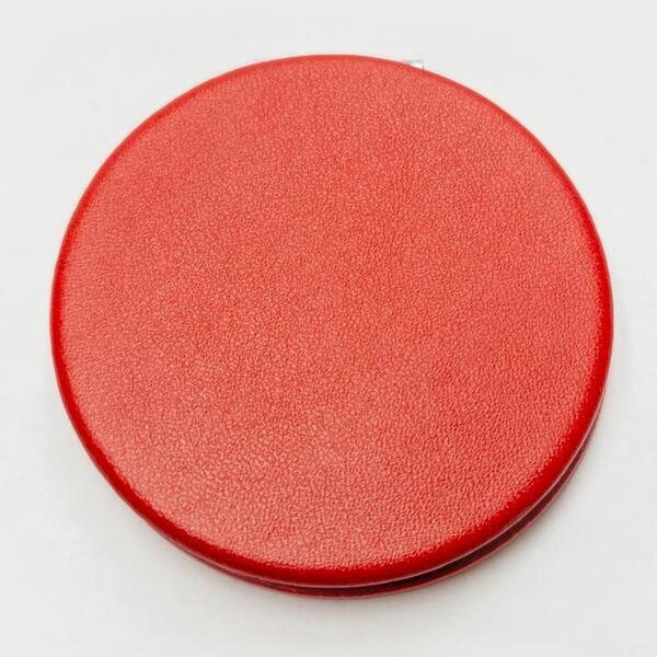 Round Leatherette Compact Mirror