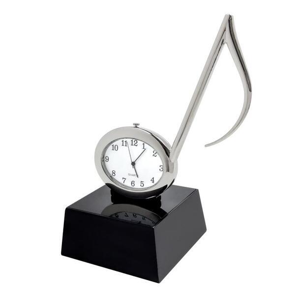 Music Note Metal Clock