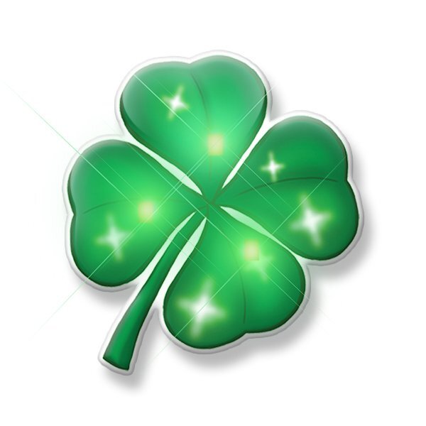 Four Leaf Clover Flashing LED Lapel Pin