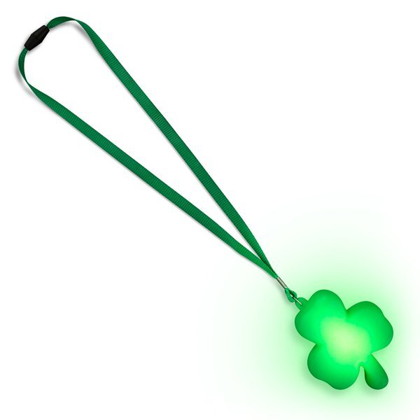 Shamrock Light Up LED Lanyard