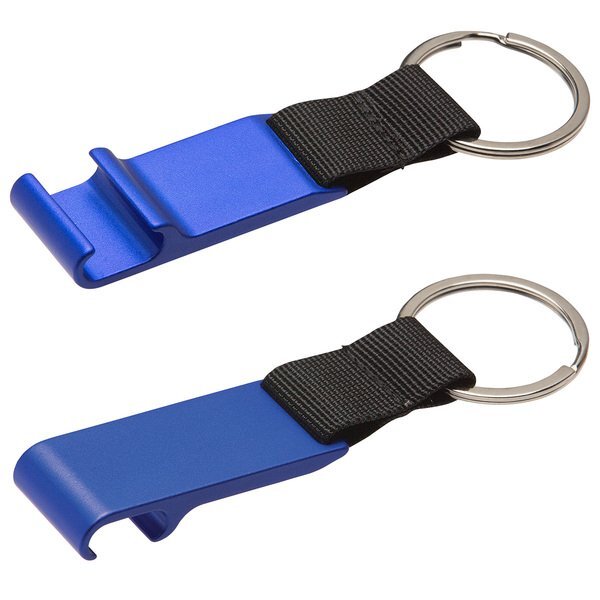 Aluminum Bottle Opener w/ Key Ring