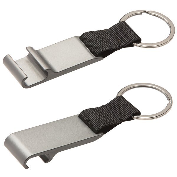 Aluminum Bottle Opener w/ Key Ring