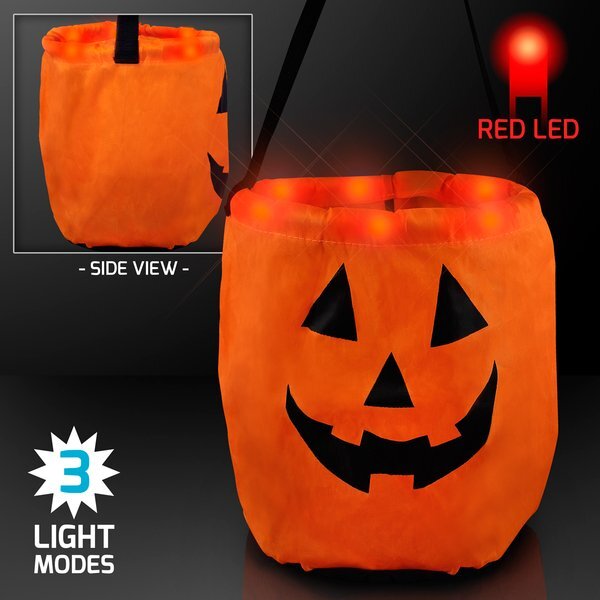 Light Up LED Pumpkin Halloween Bag