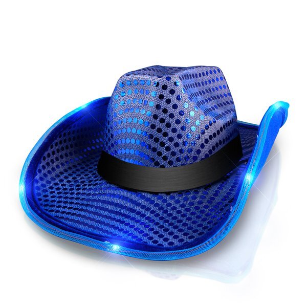 Light Up Sequin Cowboy Hat