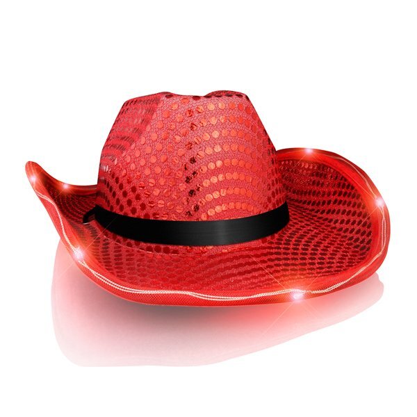 Light Up Sequin Cowboy Hat