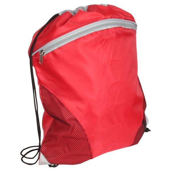 Cyclone Mesh Curve Polyester Drawstring Backpack