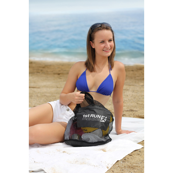 Flex Mesh Polyester Drawstring Bag